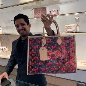 Limited Louis Vuitton Cherry Print Tote Bag Louis Vuitton Limited Summer edition